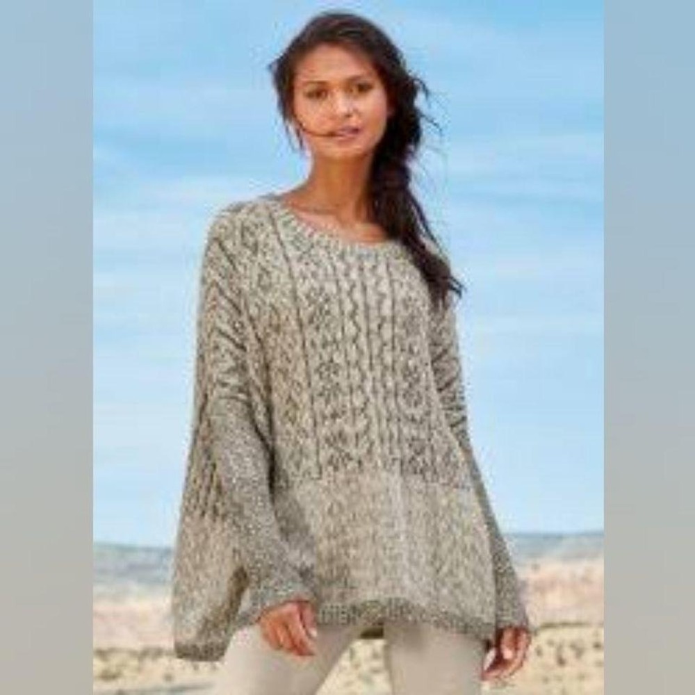 Peruvian Connection NWT Ojito Pima Cotton Swoncho Grey XS‎ / Small